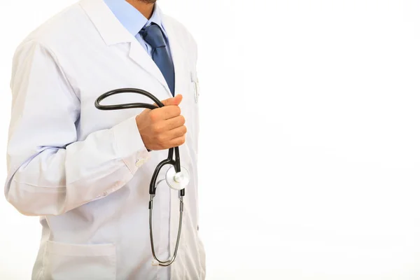 Doctor holding a stethoscope — Stock Photo, Image