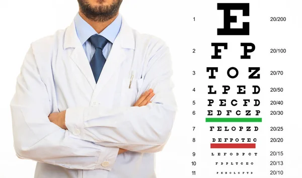 Test medico e della vista oculare — Foto Stock