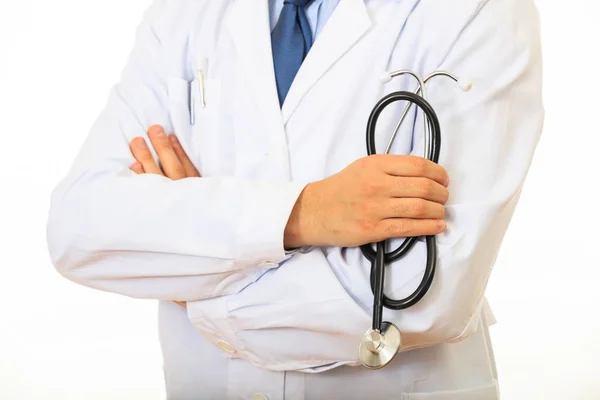 Doctor holding a stethoscope — Stock Photo, Image