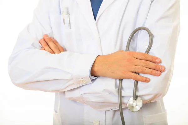 Doctor holding a stethoscope — Stock Photo, Image