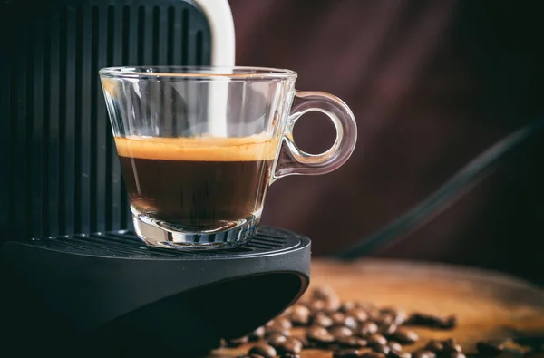 Espresso coffee and espresso machine