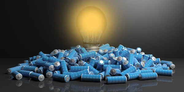 3d rendering alternative electricity concept — Stock Photo, Image