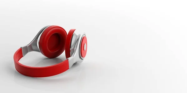 3D vykreslování dvojice bezdrátových sluchátek — Stock fotografie