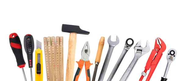 Conjunto de ferramentas manuais — Fotografia de Stock