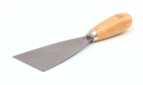 Metal spatula on white background — Stock Photo, Image