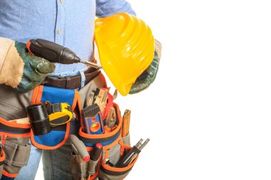 Bir elektrikli tornavida tutan alt