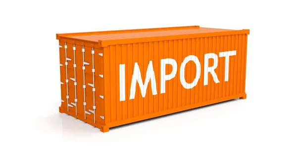 Container on white background. 3d illustration — Stock Photo, Image