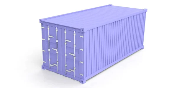 Container op witte achtergrond. 3D illustratie — Stockfoto