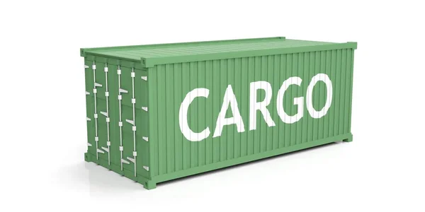 Container on white background. 3d illustration — Stock Photo, Image