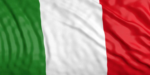 Скасувавши прапор Італії. 3D ілюстрація — стокове фото