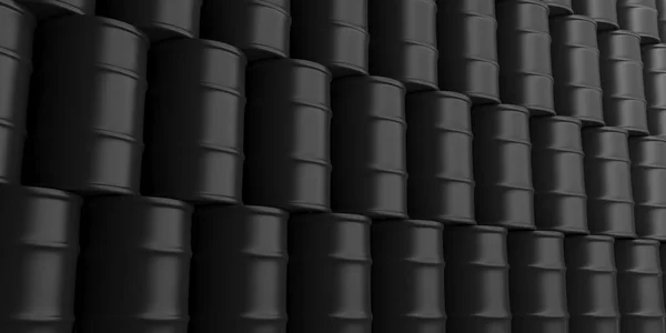 Тло нафтових барелів. 3d ілюстрація — стокове фото