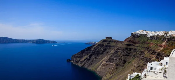 Île de Santorin, Grèce Caldera sur la mer Égée — Photo