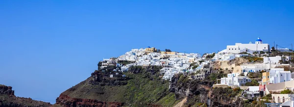 Ilha de Santorini, Grécia - Caldeira sobre o mar Egeu — Fotografia de Stock