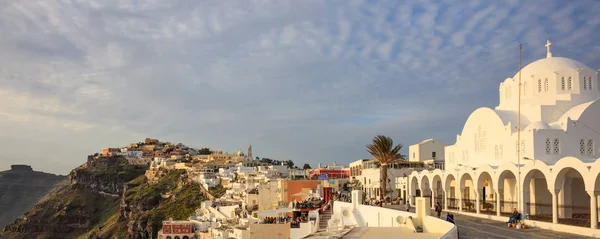 Фіра, Греція - Кальдера над Егейським морем — стокове фото