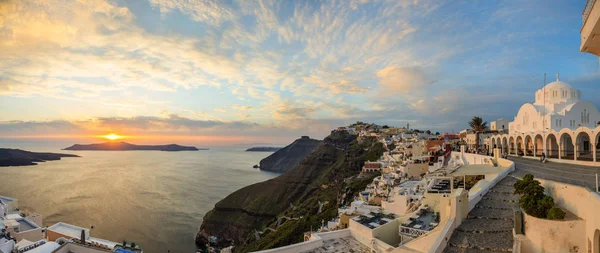 Île de Santorin, Grèce Caldera sur la mer Égée — Photo