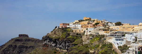 Ilha de Santorini, Grécia - Caldeira sobre o mar Egeu — Fotografia de Stock