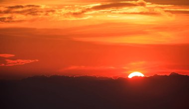 gün batımında güzel gökyüzü arka plan