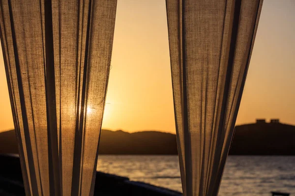 Görögország, Kea sziget - naplemente — Stock Fotó