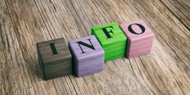 Tahta bloklar Word bilgi. 3D çizim