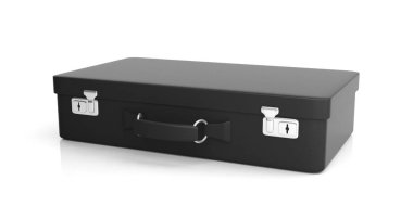 Beyaz arka plan üzerinde seyahat bavul. 3D çizim