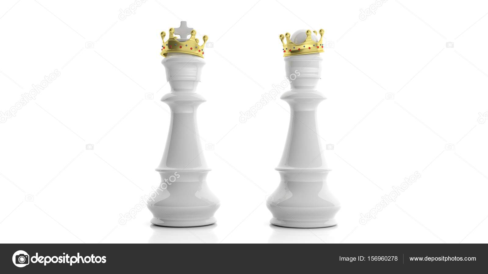 Download King And Queen Crown Chess Piece Wallpaper