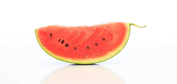 Watermelon slice isolated on white background — Stock Photo, Image