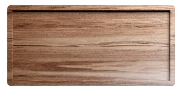 Signo de madera sobre fondo blanco. ilustración 3d —  Fotos de Stock