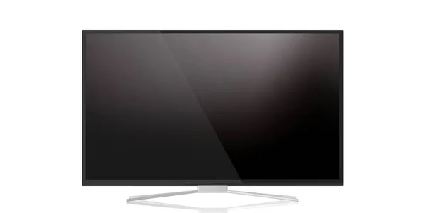 Monitor de TV sobre fondo blanco. ilustración 3d — Foto de Stock