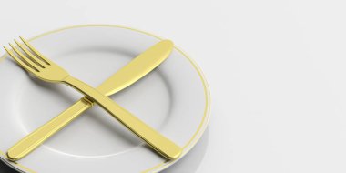 Yer ayarı, beyaz zemin üzerine ikinci plaka sinyal. 3D çizim