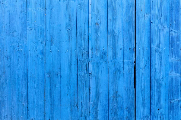 Blank fond en bois bleu vif. Vue rapprochée, espace pour le texte . — Photo