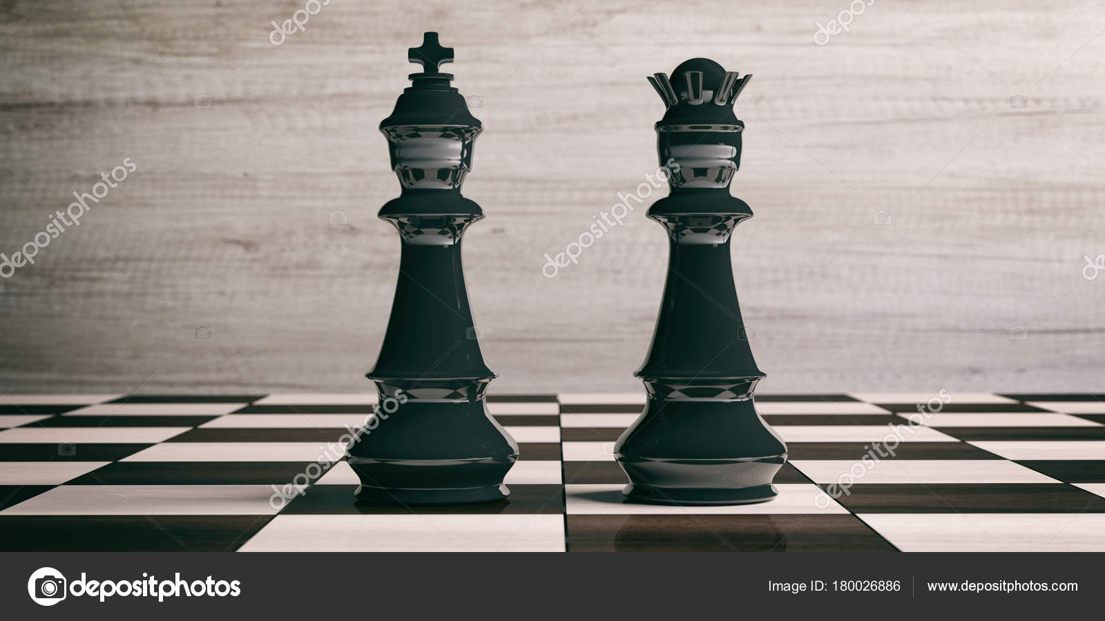 Chess King And Queen Wallpaper Black Chess King And Queen On A