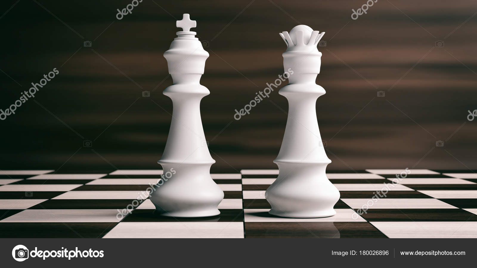 Peça de xadrez branca rainha 3d no fundo branco jogo de tabuleiro