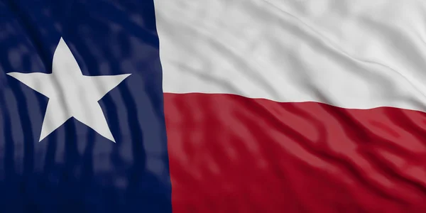 Texas mává vlajkou pozadí. 3D obrázek — Stock fotografie