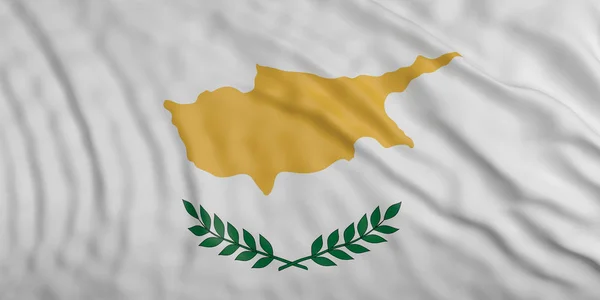 Cyprus waving flag background. 3d illustration — Stock Photo, Image