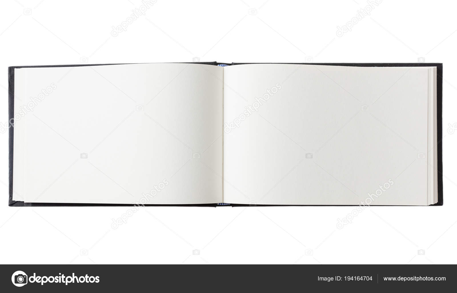 Carnet ouvert, isolé sur fond blanc, espace de copie, vue de dessus — Photo  de stock par ©gioiak2 - 194164704, image size:1600x1024
