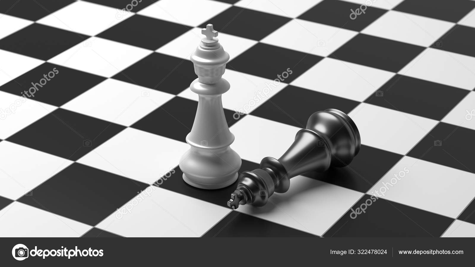 Rei xadrez dourado em pé no tabuleiro de xadrez