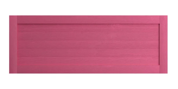 Tapa de cajón rosa aislado sobre fondo blanco, vista superior, espacio de copia. ilustración 3d —  Fotos de Stock