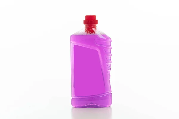 Cleaning detergent container isolated against white background. — Stock Photo, Image