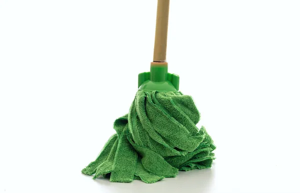 Cleaning floor mop isolated against white background. — Stock Photo, Image