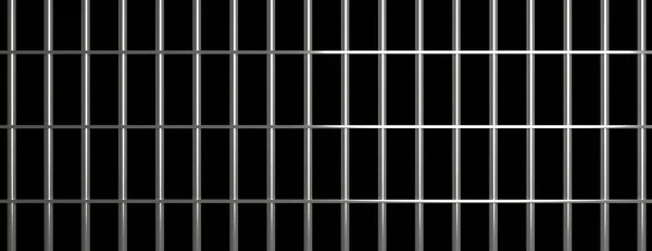 Jail Bars Black Background Prison Cage Conviction Concept Illustration — Stock Photo, Image