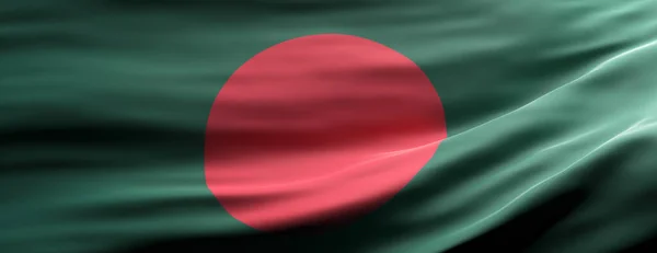 バングラデシュの記号 バングラデシュ国旗のテクスチャの背景 バナー手を振る 3Dイラスト — ストック写真