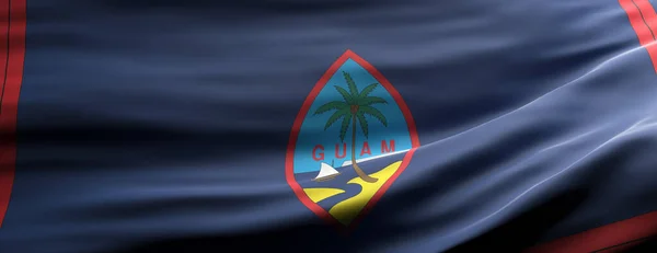 Simbolo Del Segno Guam Bandiera Nazionale Guam Sventola Sfondo Texture — Foto Stock