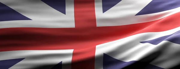 Signo Del Reino Unido Reino Unido Bandera Nacional Ondeando Textura —  Fotos de Stock