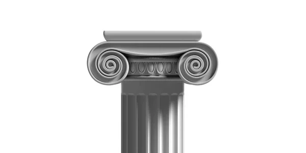 Pedestal Parte Pilar Mármore Pedra Cor Branca Grega Antiga Coluna — Fotografia de Stock