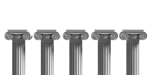 Pilares Pedestais Mármore Pedra Grega Antiga Quatro Parte Coluna Estilo — Fotografia de Stock