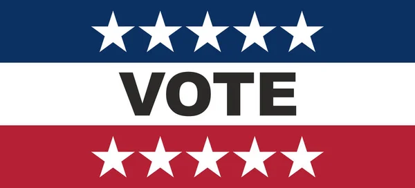 Szavazzon Amerikai Választás Napjáról Szavazz Szöveg Amerikai Zászló Színek Hazafias — Stock Fotó