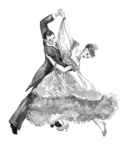 Dança tango aquarela — Fotografia de Stock