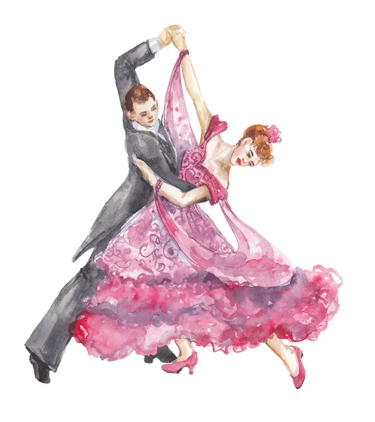 Dança tango aquarela Fotos De Bancos De Imagens
