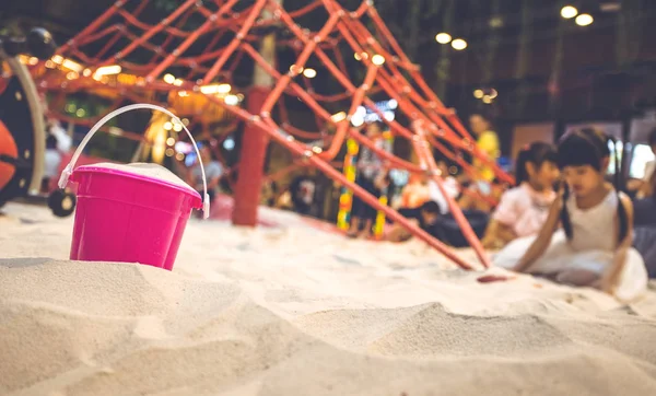 Sand auf Indoor-Spielplatz. — Stockfoto