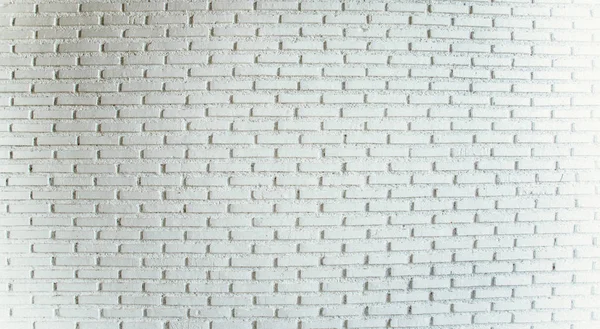 White painted old aged brick tile wall texture background